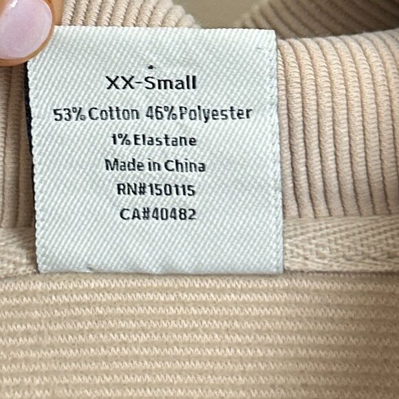 VARLEY Vine Ottoman Half Zip Pullover in Taupe Marl Size XX-Small - Picture 8 of 16